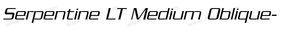 Serpentine LT Medium Oblique字体转换